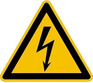 10 SafetyMarking® Warnaufkleber "Warnung vor elektrischer Spannung" dreieckig 5,0 x 5,0 cm
