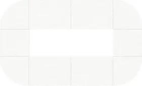 HAMMERBACHER Konferenztisch weiß oval, Rundrohr chrom, 400,0 x 240,0 x 72,0 - 74,0 cm