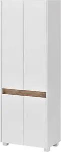 MÖBELPARTNER Badschrank Cosmo 701514 weiß 56,9 x 33,0 x 164,5 cm
