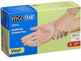 HYGOSTAR unisex Einmalhandschuhe IDEAL transparent Größe S, 100 St.