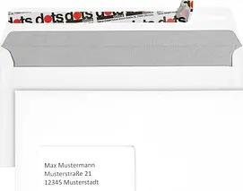 dots Briefumschläge DIN lang mit Fenster weiß haftklebend 250 St.