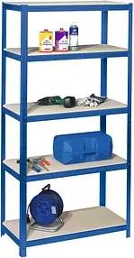 SZ Metall Schwerlastregal 24222-I blau 90,0 x 45,0 x 220,0 cm
