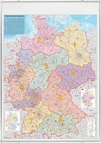 FRANKEN Postleitzahlenkarte Metall, beschichtet