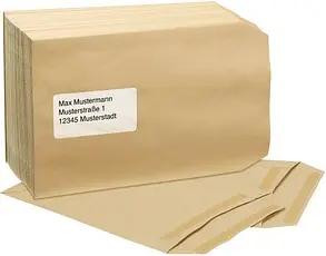 MAILmedia Versandtaschen DIN C5 mit Fenster braun 250 St.