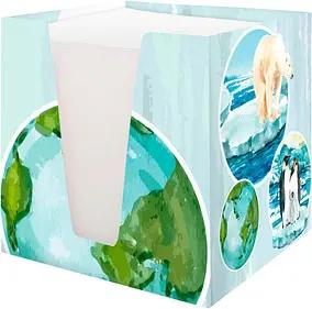 RNK-Verlag Zettelbox World weiß inkl. ca. 900 Notizzettel weiß