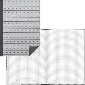 RNK-Verlag Notizbuch Punkte DIN A5 kariert, grau Hardcover 192 Seiten