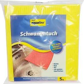 aqualine® Schwammtücher Baumwolle 95 °C waschbar, 5 St.