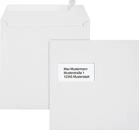 ÖKI Briefumschläge quadratisch mit Fenster weiß haftklebend 500 St.
