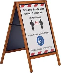 update displays Kundenstopper MULTI braun DIN A1