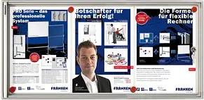 FRANKEN Schaukasten X-tra!Line silber 3x DIN A4