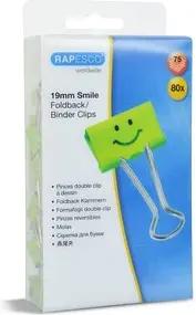 80 RAPESCO® Foldbackklammern Smiles grün 1,9 cm