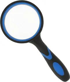 WESTCOTT Lupe schwarz/blau 4-fach, Ø 65 mm