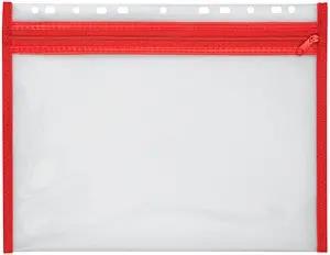 VELOFLEX Reißverschlussbeutel VELOBAG® transparent/rot 0,3 mm, 1 St.