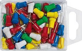 50 WEDO Pinnnadeln farbsortiert