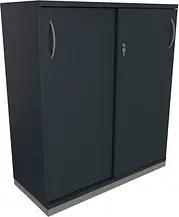 fm Schiebetürenschrank Sidney, 4260429767113 lavagrau 1 Fachboden 100,0 x 44,2 x 113,3 cm