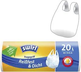 swirl® Müllbeutel Reißfest & Dicht 2282 20,0 l weiß, 20 St.
