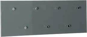 HAKU Möbel Wandgarderobe 42190 grau Holz 7 Haken 80,0 x 30,0 cm