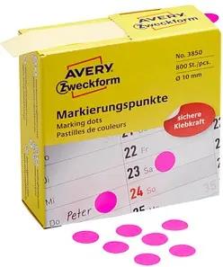 AVERY Zweckform Klebepunkte 3850 magenta Ø 10,0 mm, 800 St.