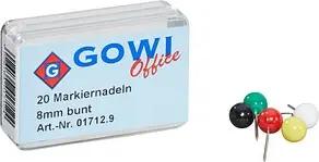20 Gowi Pinnnadeln farbsortiert