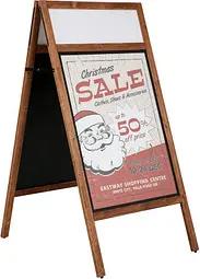 update displays Kundenstopper MULTI Plus braun DIN A1