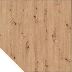 HAMMERBACHER Verbindungsplatte VXBT12 asteiche, grafit Trapezform 120,0 x 120,0 x 2,5 cm
