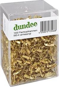 1.000 dundee Musterbeutelklammern Flachkopf