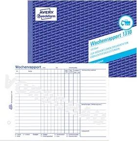 AVERY Zweckform Wochenrapport Formularbuch 1310
