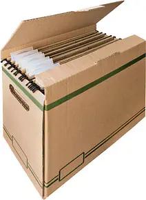 5 Cartonia Archivboxen braun 33,7 x 15,5 x 25,0 cm