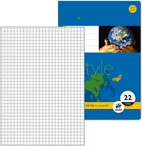 Staufen® Schulheft Lineatur 22 kariert DIN A4 ohne Rand, 16 Blatt