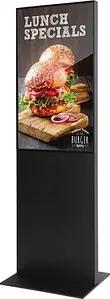 Showdown® Displays Digitales Totem Smart Line Infostele mit LED-Display, schwarz, 108,0 cm (43 Zoll)