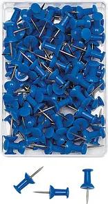100 WEDO Pinnnadeln Diabolo blau