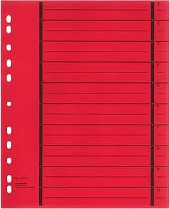 Wekre Trennblätter 1-10 rot, 50 St.