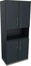 fm Regalschrank Oldenburg, 4260649684436 lavagrau 80,0 cm 44,2 cm
