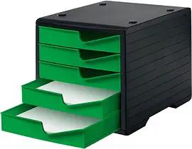 styro Schubladenbox styroswingbox  gecko 275-8430.5191, DIN A4 mit 5 Schubladen