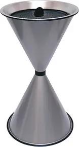 SZ Metall 29713 Standaschenbecher silbermetallic