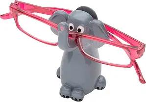 WEDO Brillenhalter Elefant grau Polyresin 5,0 x 6,10 x 9,3 cm