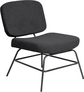 meet powered by PAPERFLOW Sessel CURVE anthrazit schwarz Stoff
