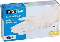 HYGOSTAR unisex Einmalhandschuhe SAFE PREMIUM weiß Größe M, 100 St.