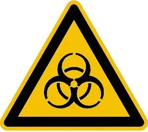 SafetyMarking® Warnaufkleber "Warnung vor Biogefährdung" dreieckig 10,0 x 10,0 cm