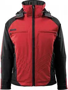 MASCOT® Herren Softshelljacke "DARMSTADT" Unique rot, schwarz Größe M