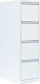 LÜLLMANN Hängeregistraturschrank signalweiß 4 Schubladen 40,0 x 62,0 x 132,0 cm