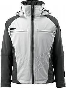 MASCOT® Herren Softshelljacke "DARMSTADT" Unique weiß, anthrazit Größe S