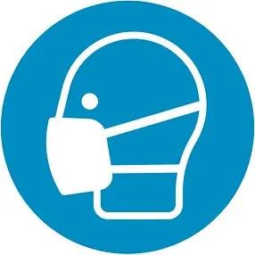 SafetyMarking® Gebotsaufkleber "Maske benutzen" rund 10,0 cm