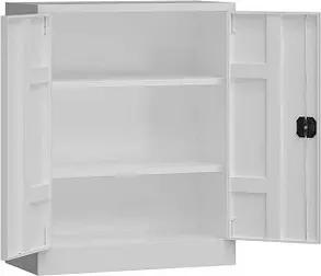 ClassiX Stahlschrank X-530317 signalweiß 80,0 x 38,0 x 100,0 cm, aufgebaut