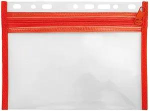 VELOFLEX Reißverschlussbeutel VELOBAG® transparent/rot 0,3 mm, 1 St.