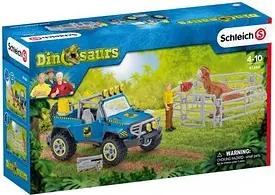 Schleich® Dinosaurs 41464 Geländewagen mit Dino-Außenposten Spielfiguren-Set