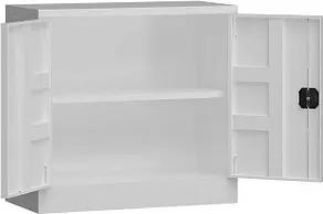ClassiX Stahlschrank X-530307 signalweiß 80,0 x 38,0 x 75,0 cm, aufgebaut