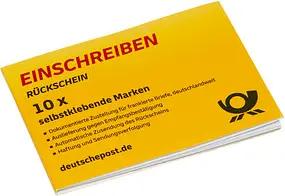 Deutsche Post 4,85 € Einschreibenmarken "Rückschein" selbstklebend, 10 St.