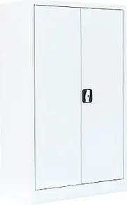 LÜLLMANN Stahlschrank 530297 signalweiß 80,0 x 38,3 x 120,0 cm, aufgebaut