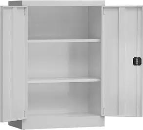 ClassiX Stahlschrank X-530320 lichtgrau 92,0 x 42,0 x 120,0 cm, aufgebaut